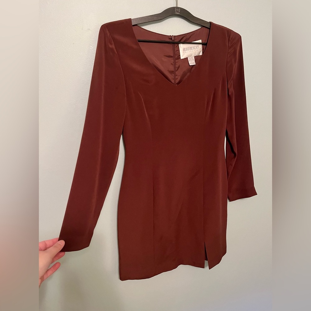 Hugo Buscati vintage silk 90s mini dress